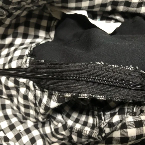 NWOT ZARA High Rise Paperbag Waist Gingham Black & White Plaid Shorts Sz Xs - Picture 14 of 15